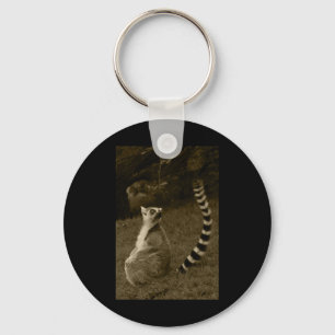 Porte-clés Sticker vertical Tail Lemur Valencia Tint