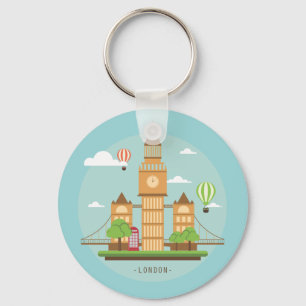 Porte-clés Stickers Londres Angleterre