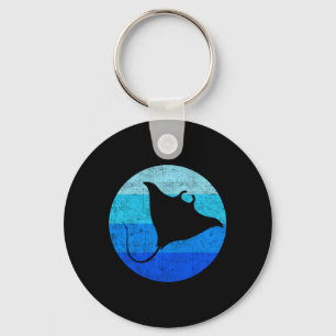Porte-clés Stingray Manta Ray Hawaï Animaux de l'océan Vintag