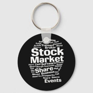 Porte-clés Stock Marché monétaire Investisseur Cadeau