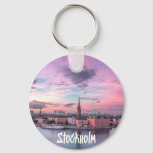 Porte-clés Stockholm Capital of Sweden Night Skyline