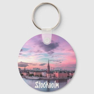 Porte-clés Stockholm Capital of Sweden Night Skyline