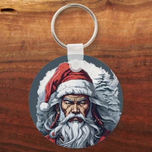 Porte-clés Striking Samurai Santa Claus