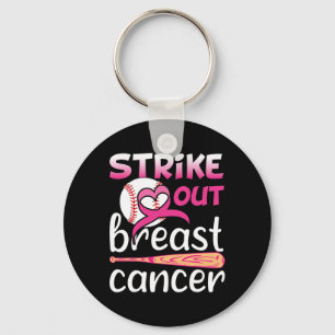 Porte-clés Striout Breast Cancer Awareness Baseball Softba