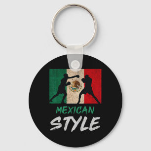 Porte-clés Style de boxe mexicaine Mexico Pride Patriotic Men