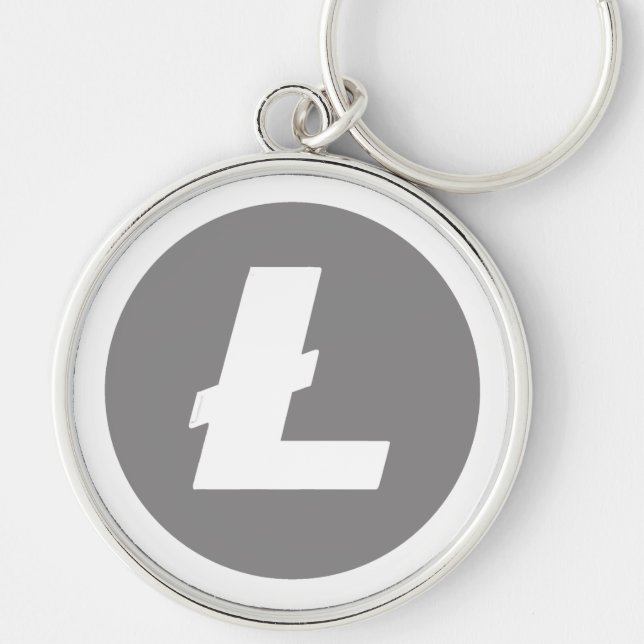 Porte-clés style de chiffrement litecoin (Devant)