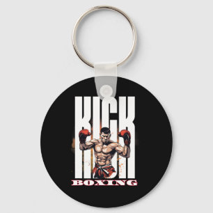 Porte-clés Style de combat de kickboxing