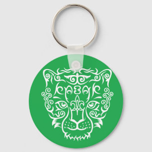 Porte-clés Style kazakh avec le motif de léopard de neige
