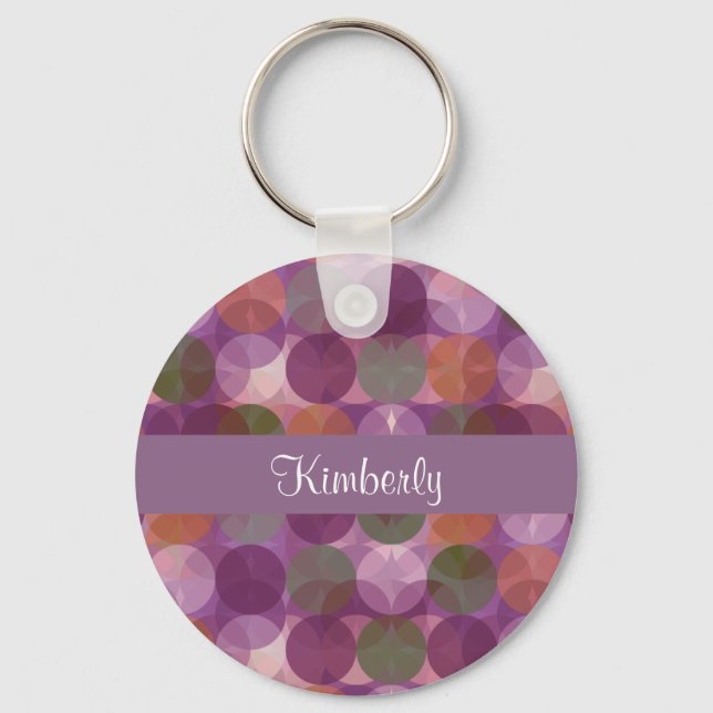 Porte-clés Style Monogramme moderne (Recto)