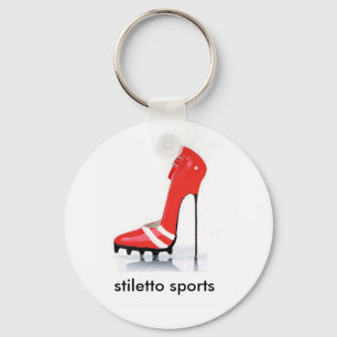 Porte-clés stylet rouge de crampon, sports stylets