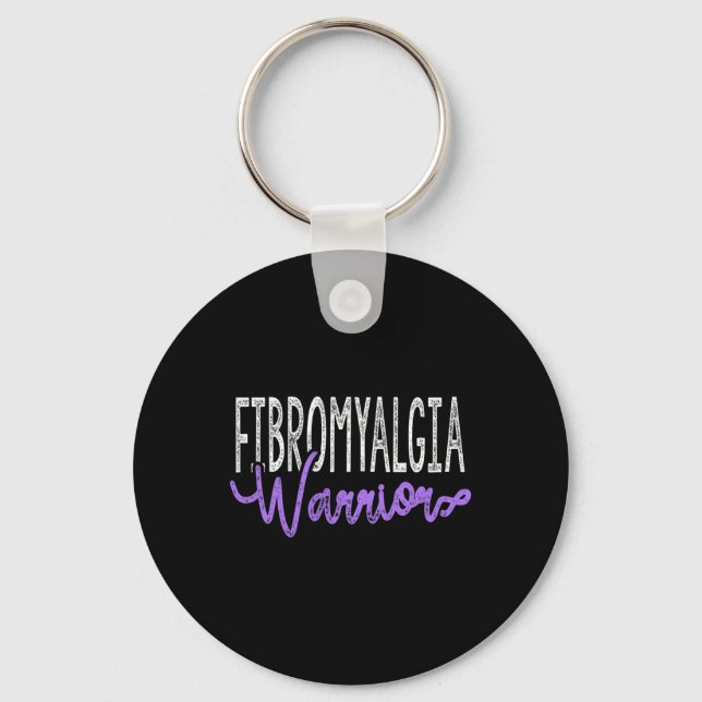 Porte-clés Stylish Fibromyalgia Warrior (Recto)