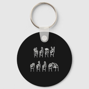 Porte-clés Subtil anti-trump ASL Langue des Signes Tank Top 