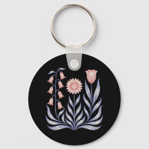 Porte-clés Subtil résister Trump Foxglove Daisy Tulip Flower
