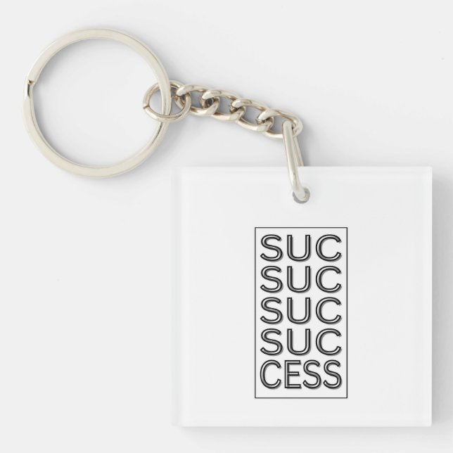 Porte-clés Succès Inspiration Motivation Affirmation (Devant)