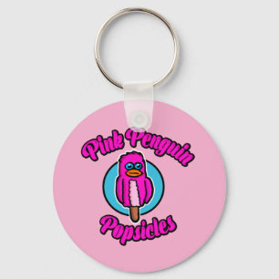 Porte-clés Sucette glacée Pingouin Rose