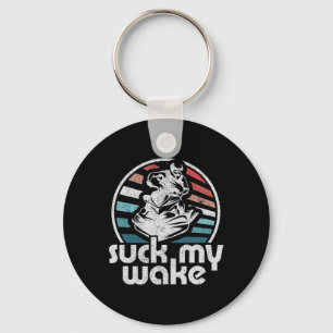 Porte-clés Suck My Wake Jet Ski Rétro les années 70 Drôle Jet