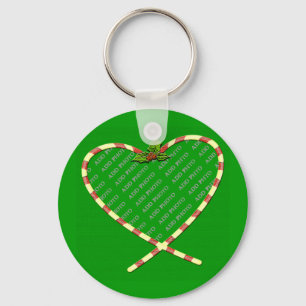 Porte-clés Sucre de canne Coeur de votre photo