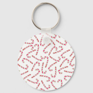 Porte-clés Sucre de canne de Noël motif