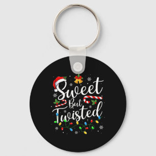 Porte-clés Sucré mais drôle de Noël canne en bonbon de Noël