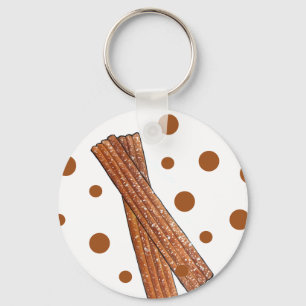 Porte-clés Sugary Churro Fried Dough Pastry Spanish Food