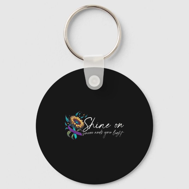 Porte-clés Suicide Awareness Suicide Prevention Suprt Survivo (Recto)