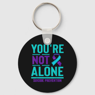 Porte-clés Suicide turquoise de sensibilisation à la santé me