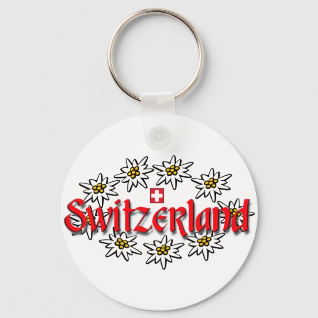 Porte-clés Suisse Porte - clé Edelweiss (Recto)