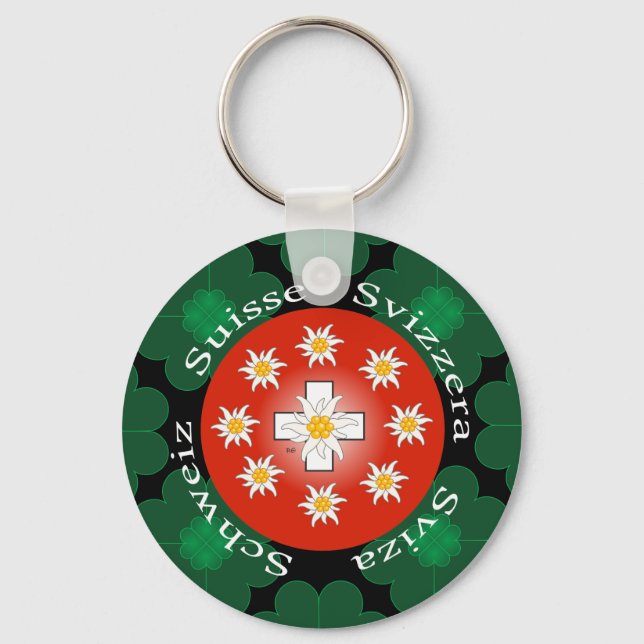Porte-clés Suisse Svizzera Svizra (Recto)