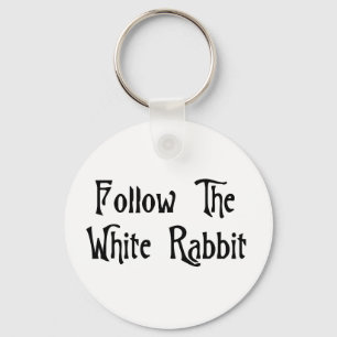 Porte-clés Suivez Le Lapin Blanc