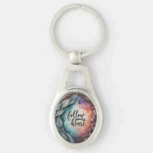 Porte-clés Suivez votre coeur - Porte - clé ovale