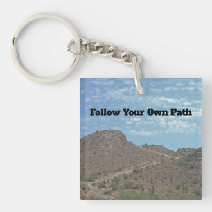 Porte-clés Suivez votre propre chemin Desert Trail Photo Grad
