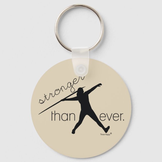 Porte-clés Suivi et terrain Javelin Thrower Porte - clé cadea (Recto)