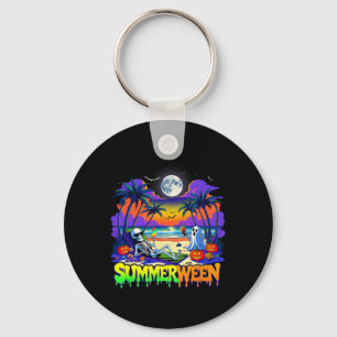Porte-clés Summerween Skeleton Ghost Beach Drôle Éffrayant Ha