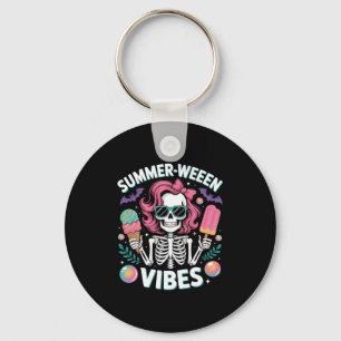 Porte-clés Summerween Vibes Skeleton Vacances Halloween Summe