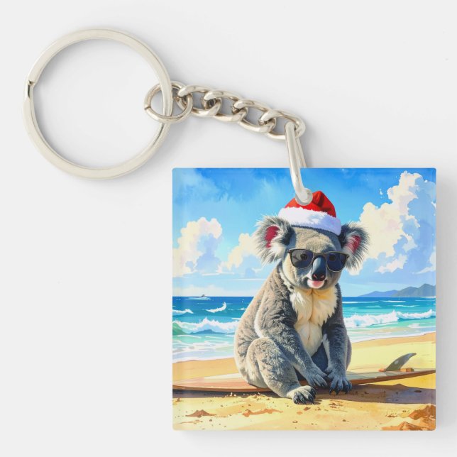 Porte-clés Sun et Surf Koala Santa Hat (Devant)