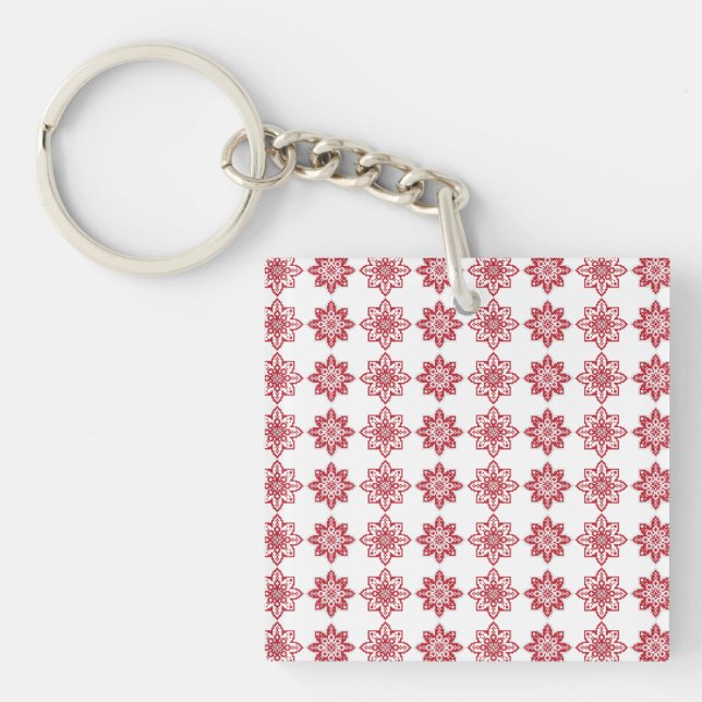Porte-clés SUN traditionnel letton motif géométrique IV (Devant)