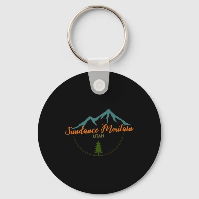Porte-clés Sundance Mountain Utah Adventure Ski Snowboard (Recto)