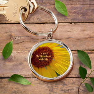Porte-clés Sunflower I Carry My Sunshine with Me