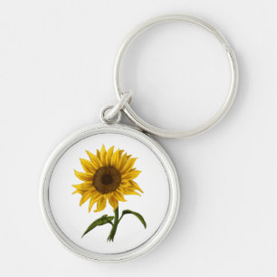 Porte-clés Sunflower Sunshine Floral Aquarelle Fleur