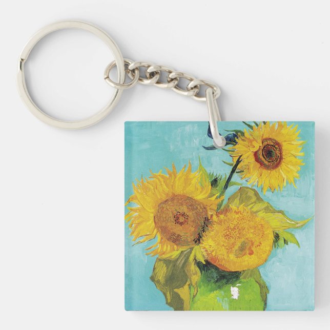 Porte-clés Sunflowers Vincent van Gogh (Devant)