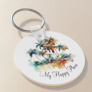 Porte-clés Sunset Grove, personnalisé