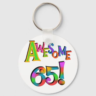 Porte-clés Super 65 Tshirts et cadeaux d'anniversaire