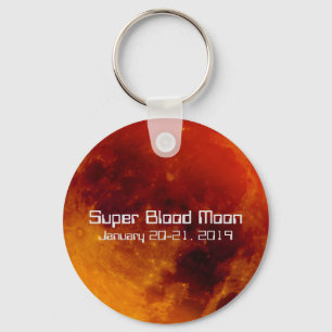 Porte-clés Super Blood Moon Eclipse 2019
