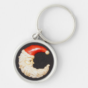 Porte-clés Super Cool Classic Round Santa Claus Porte - clé