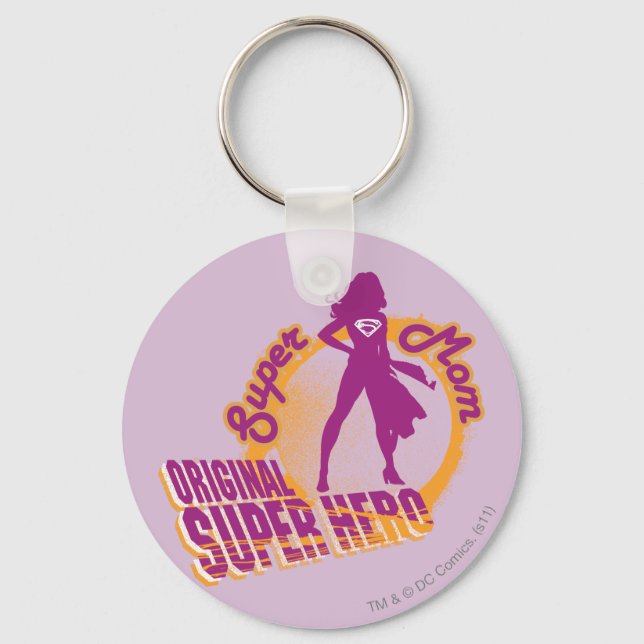 Porte-clés Super Hero original Super Maman (Recto)