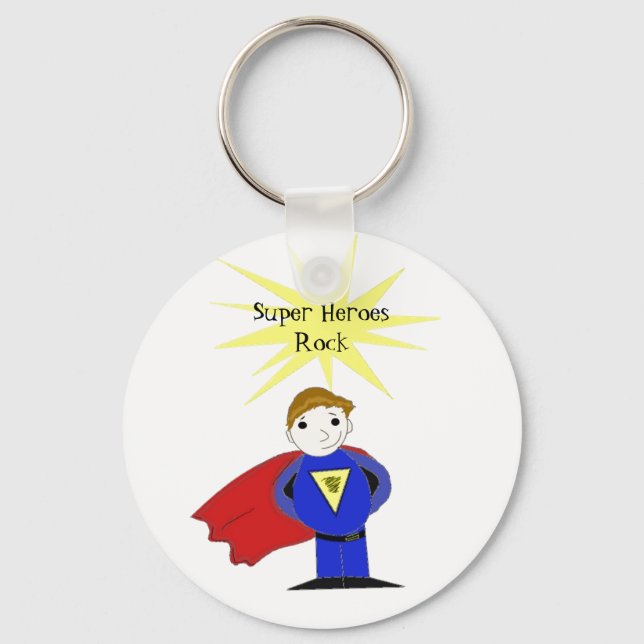 Porte-clés Super Heroes Rock (Recto)