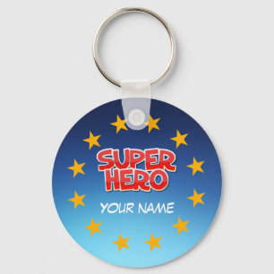 Porte-clés Super héros personnalisable