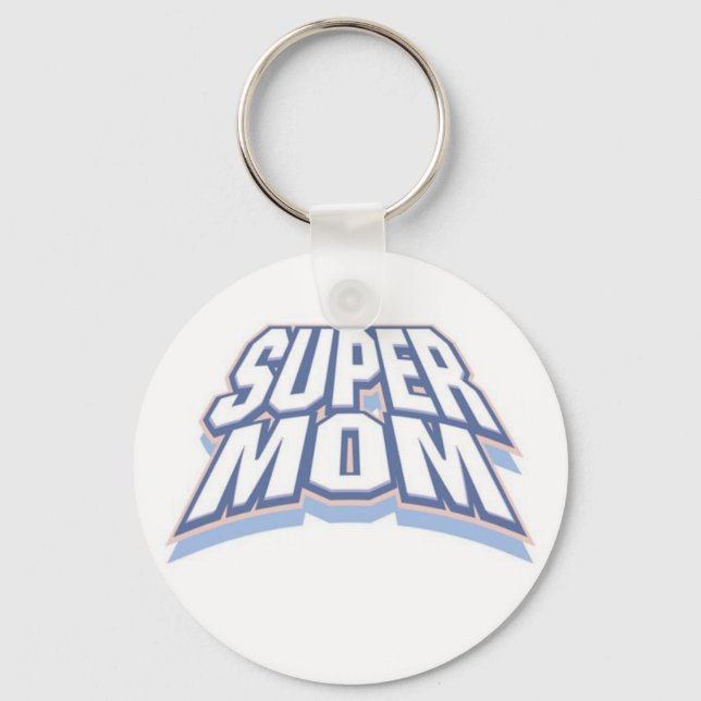 PORTE-CLÉS SUPER MOM (Recto)