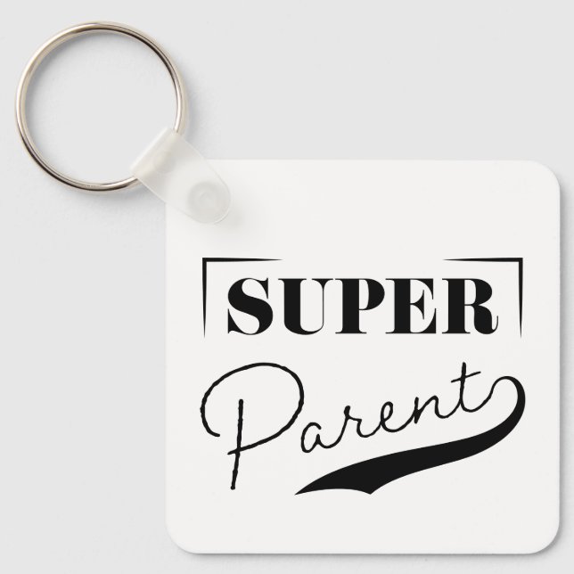 Porte-clés Super parent (Recto)