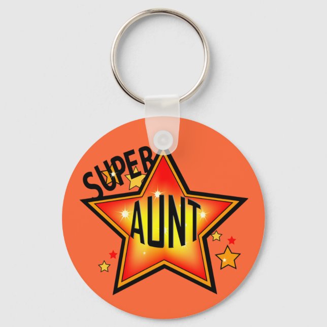 Porte-clés Super Star Tante Funny Porte - clé (Recto)